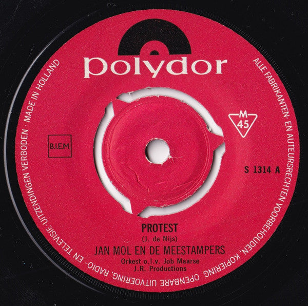 Jan Mol (2) En De Meestampers : Protest (7", Single)
