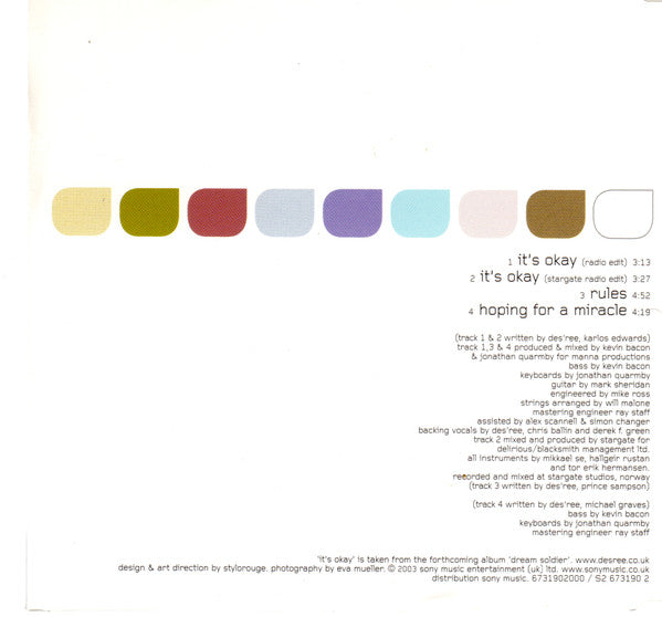 Des'ree : It's Okay (CD, Maxi)