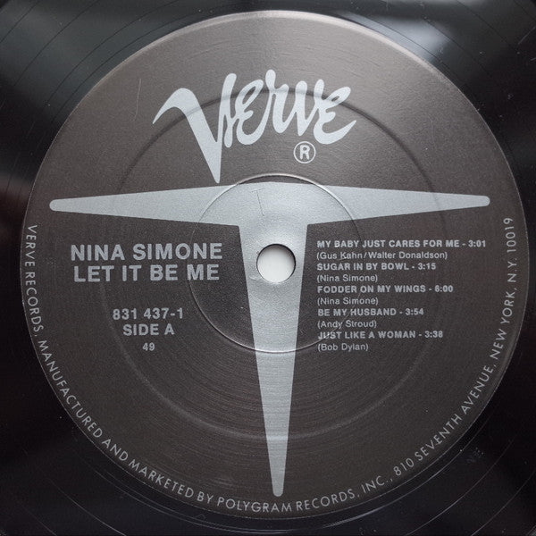 Nina Simone : Let It Be Me (LP, Album)