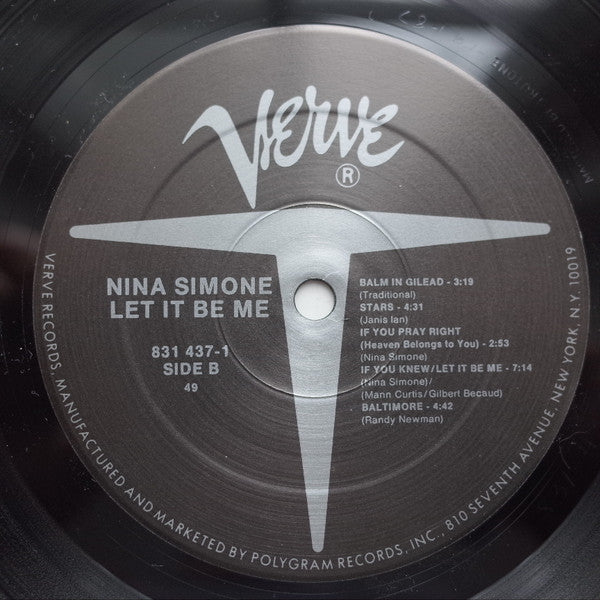 Nina Simone : Let It Be Me (LP, Album)