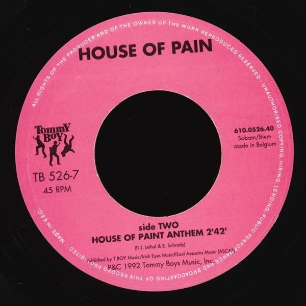 House Of Pain : Jump Around / House Of Pain Anthem (7", Single)