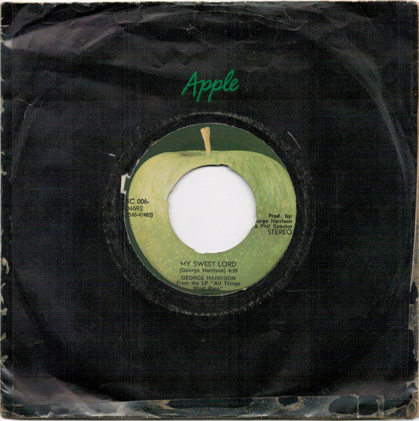 George Harrison : My Sweet Lord  (7", Single, Pus)