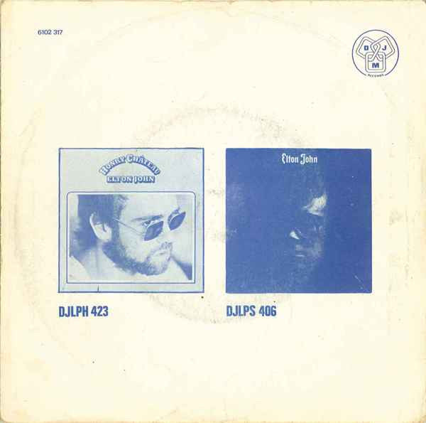 Elton John : Crocodile Rock / Elderberry Wine (7", Single)