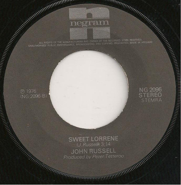 John Russell* : I Never Loved A Woman The Way I Love You (7", Single, Gre)