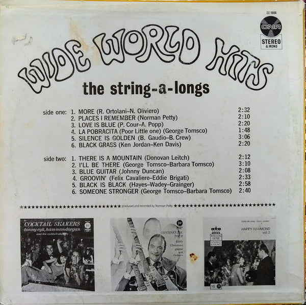 The String-A-Longs : Wide World Hits (LP, Album)