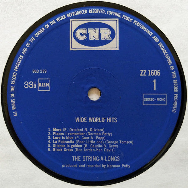 The String-A-Longs : Wide World Hits (LP, Album)