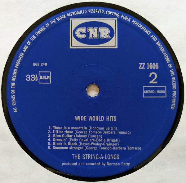 The String-A-Longs : Wide World Hits (LP, Album)