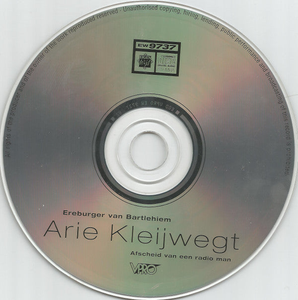 Arie Kleijwegt : Ereburger Van Bartlehiem (CD)