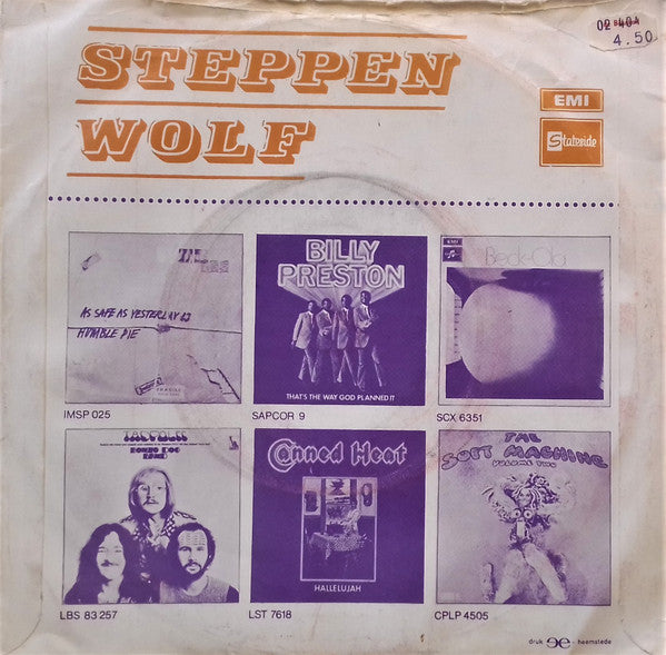 Steppenwolf : Hey Lawdy Mama (7", Single, Mono)