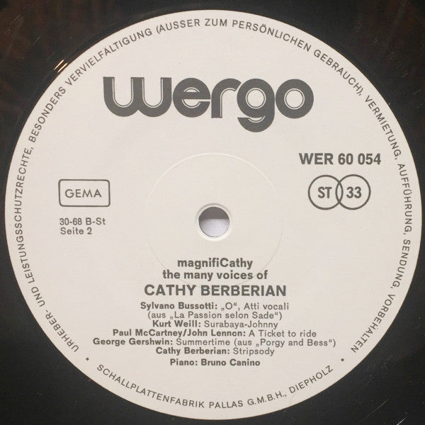 Cathy Berberian : MagnifiCathy (The Many Voices Of Cathy Berberian) (LP, Album)