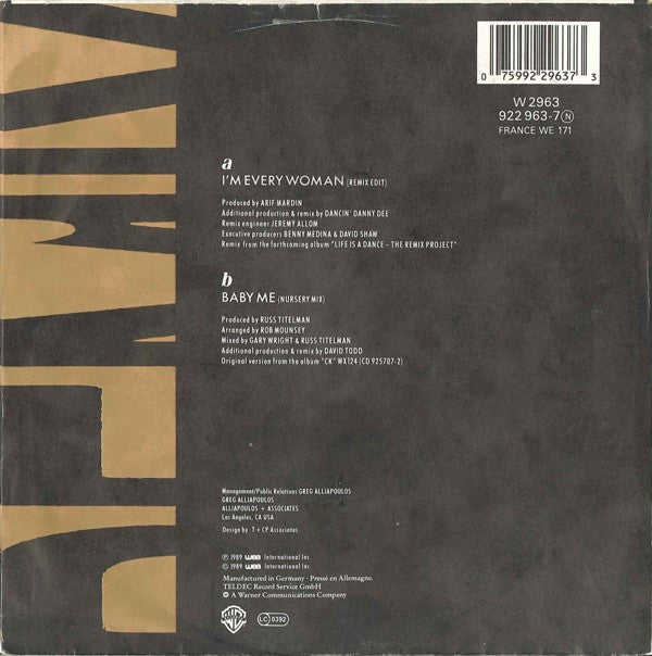 Chaka Khan : I'm Every Woman (Remix) (7", Single, Lar)