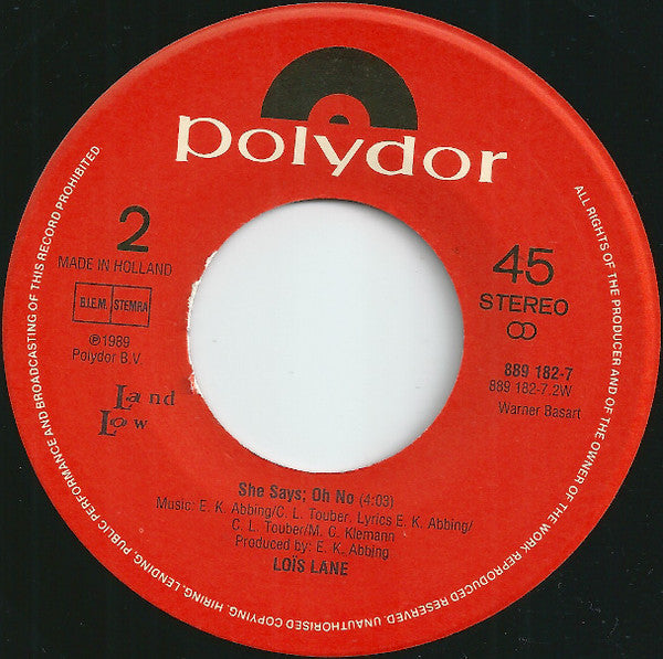 Loïs Lane : It's The First Time (7", Single)