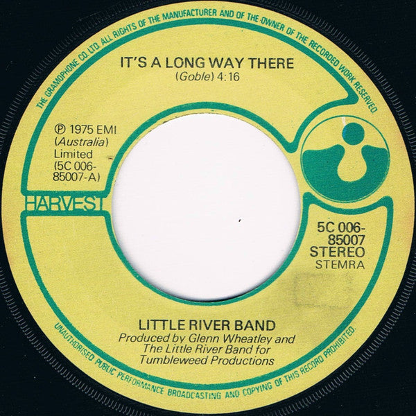 Little River Band : It's A Long Way There (7")