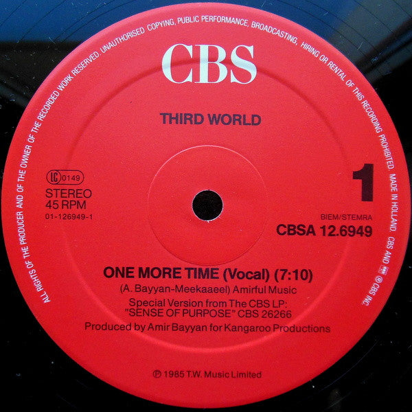Third World : One More Time (12")