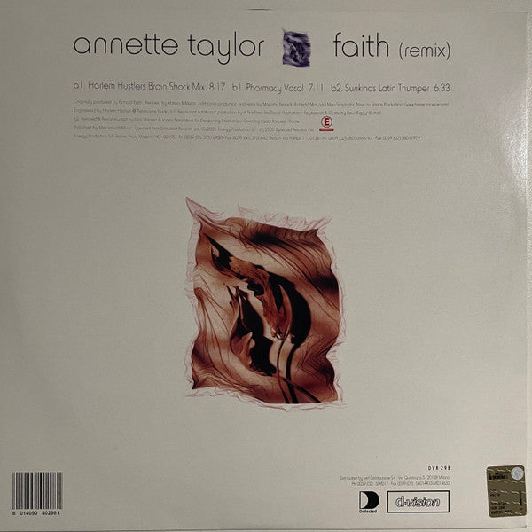 Annette Taylor : Faith (Remix) (12")