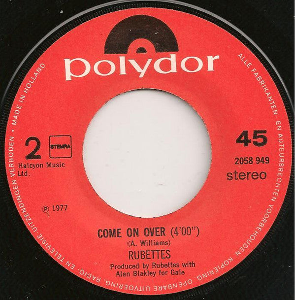 The Rubettes : Cherie Amour (7", Single)