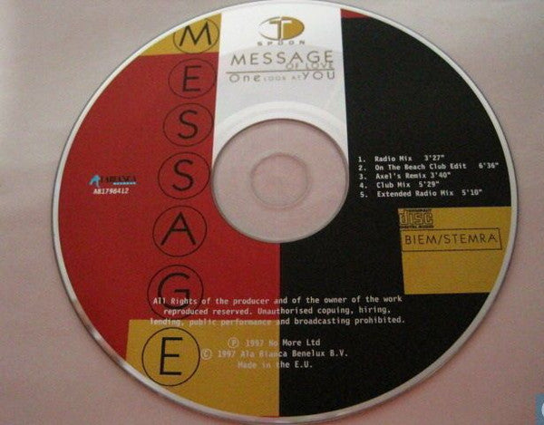 T-Spoon : Message Of Love (CD, Maxi)