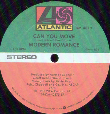 Modern Romance : Can You Move (12", SP )