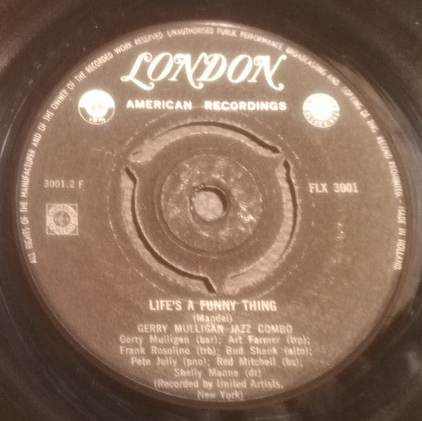 Gerry Mulligan And The Jazz Combo Featuring: Art Farmer & Bud Shank : Nightwatch / Life's A Funny Thing (7", Single)