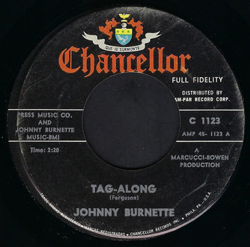 Johnny Burnette : Tag-Along / Party Girl (7", Single)