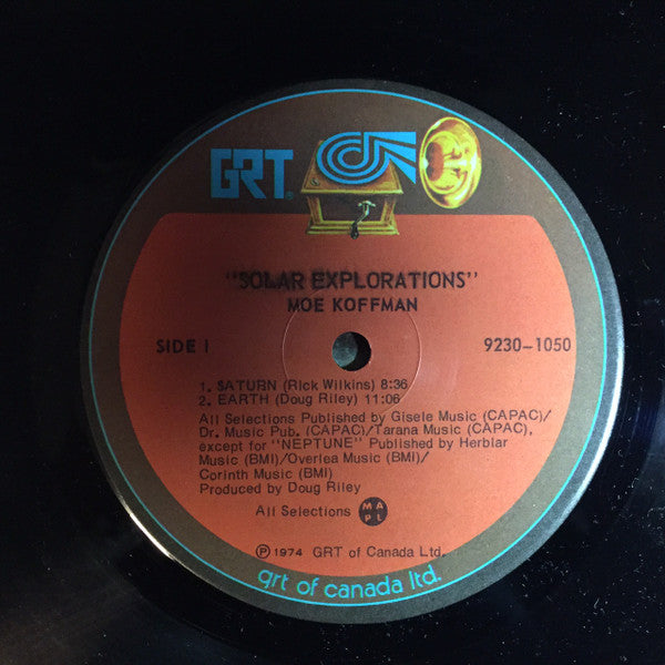 Moe Koffman : Solar Explorations (2xLP, Album, RP, Gat)
