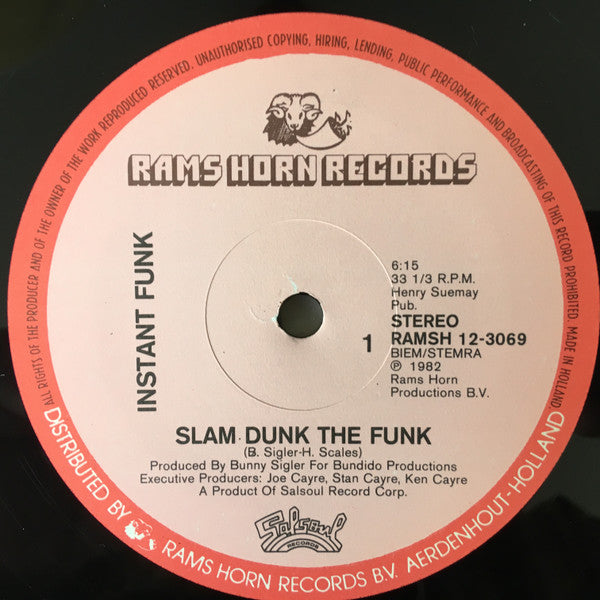 Instant Funk : Slam Dunk The Funk / Why Don't You Think About Me (12")