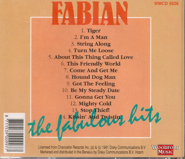 Fabian (6) : The Fabulous Hits (CD, Comp)