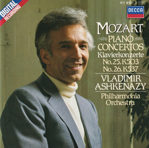 Wolfgang Amadeus Mozart, Philharmonia Orchestra, Vladimir Ashkenazy : Piano Concertos No.25, K503 & No.26, K537 (CD)