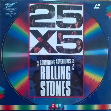 The Rolling Stones : 25X5 The Continuing Adventures  (Laserdisc, 12", Comp, PAL + Laserdisc, 12", S/Side)