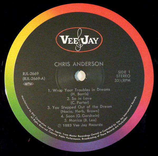 The Chris Anderson Trio : My Romance (LP, RE, OBI)