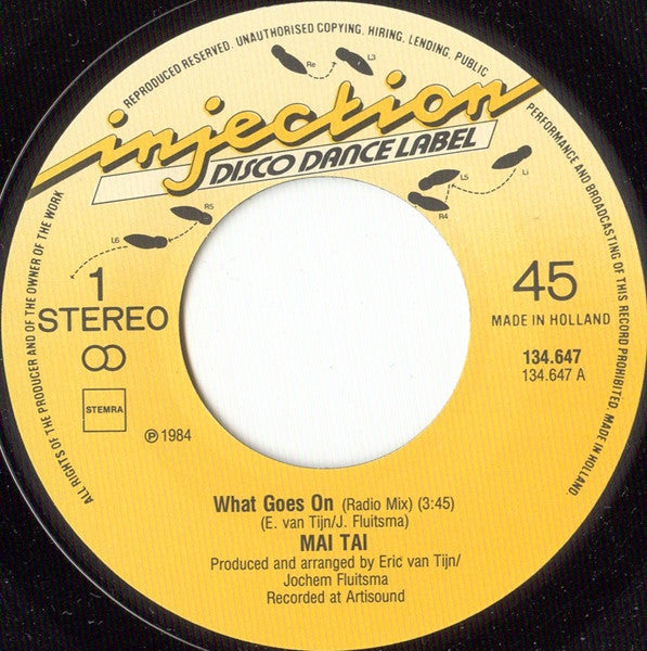 Mai Tai : What Goes On (7")