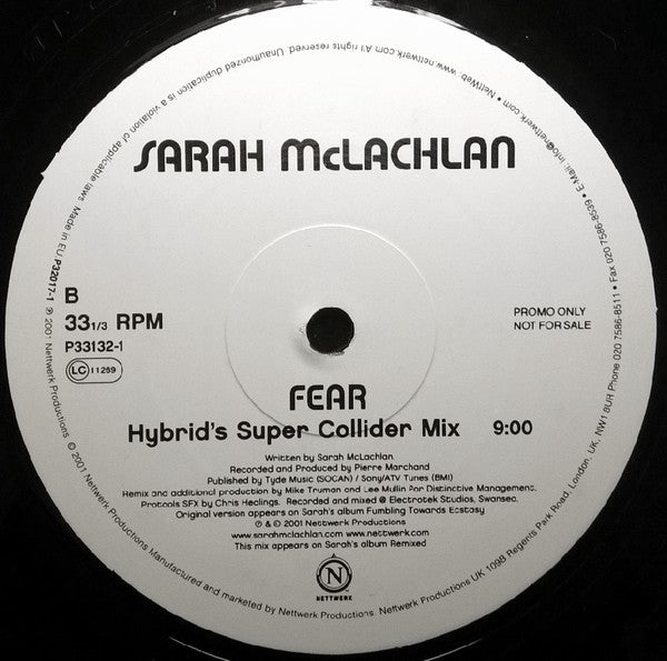 Sarah McLachlan : Plenty (12", Promo)