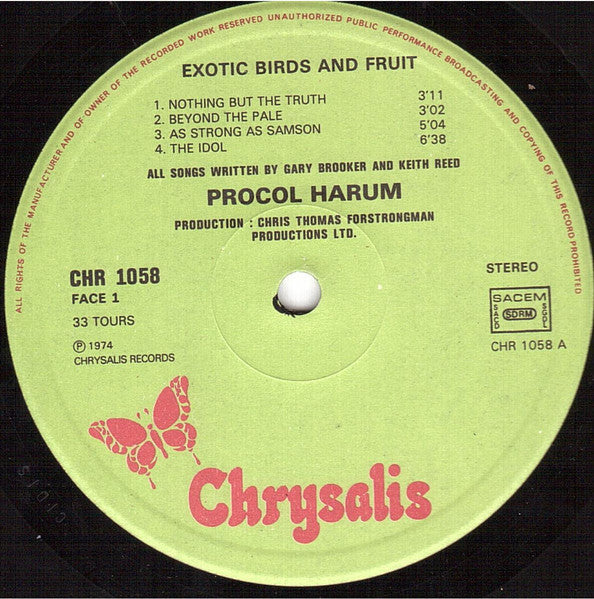 Procol Harum : Exotic Birds And Fruit (LP, Album)