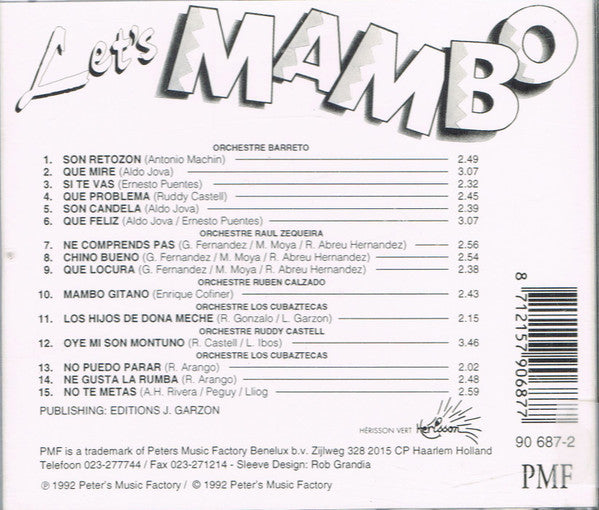 Various : Let's Mambo, Swinging Hot Mambo Music (CD, Album)
