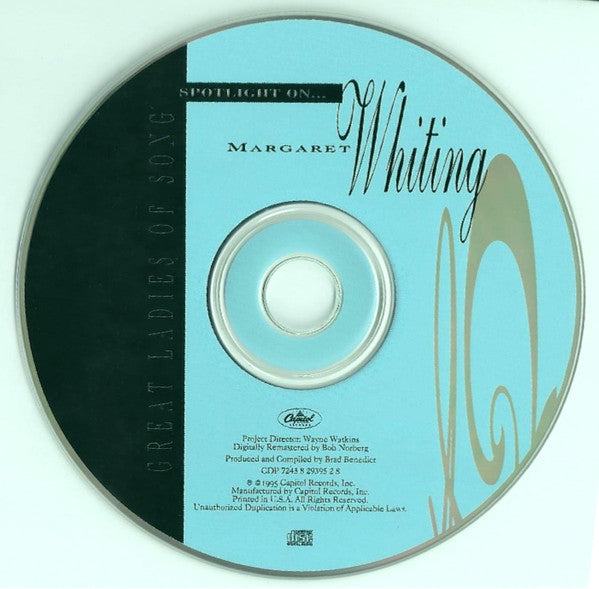 Margaret Whiting : Great Ladies Of Song - Spotlight On... Margaret Whiting (CD, Comp)