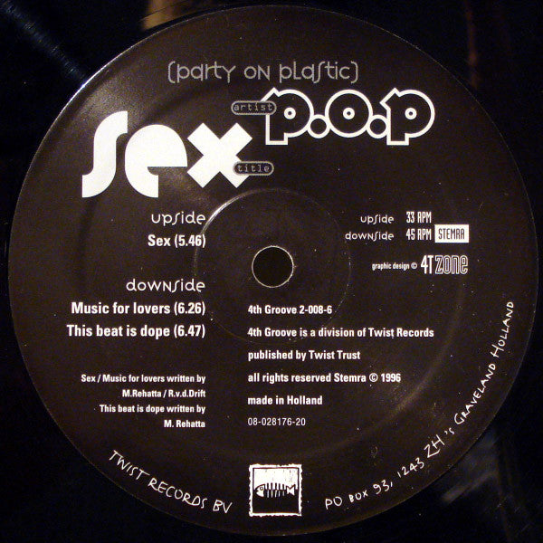 Party On Plastic (2) : Sex (12")