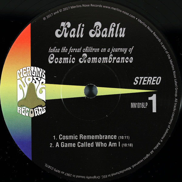 Kali Bahlu : Cosmic Remembrance (LP, Album, RE, RM)