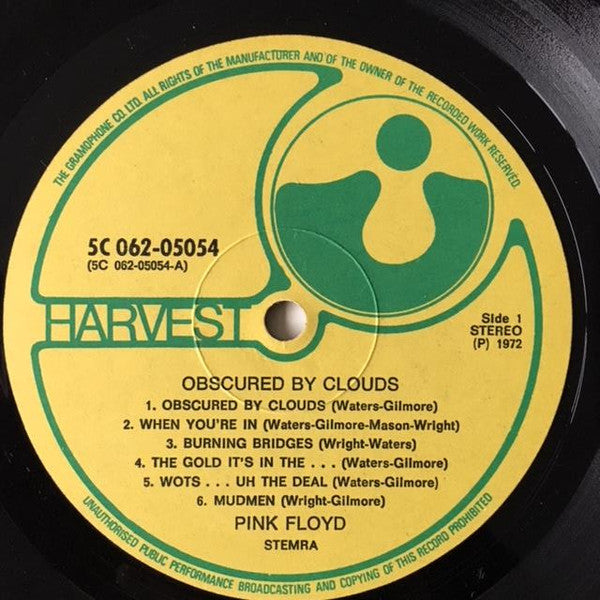 Pink Floyd : Obscured By Clouds (LP, Album)