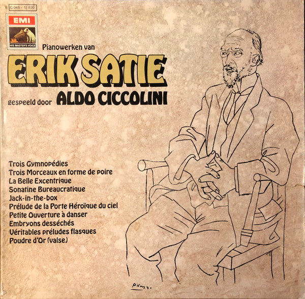 Erik Satie - Aldo Ciccolini : Pianowerken Van Erik Satie Gespeeld Door Aldo Ciccolini (LP, Album)