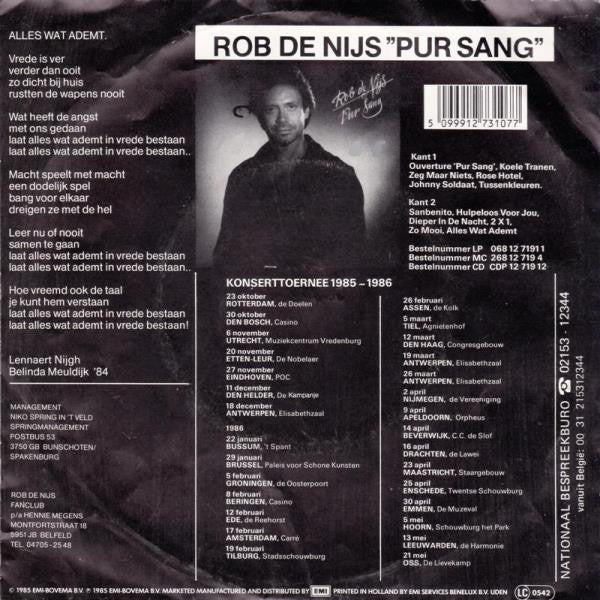Rob de Nijs : Alles Wat Ademt (7", Single)