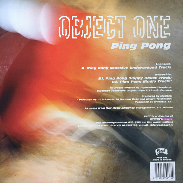Object One : Ping Pong (12")