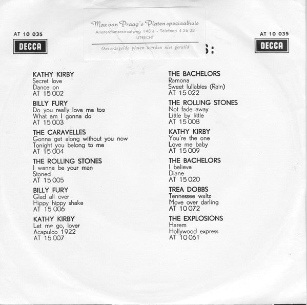Trea Dobbs : Parel Van De Zuidzee / Dit Is De Nacht (Tonight Is My Night) (7", Single, Mono, Blu)