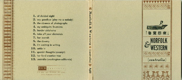 Norfolk & Western : Centralia (CD, Album, Ltd)