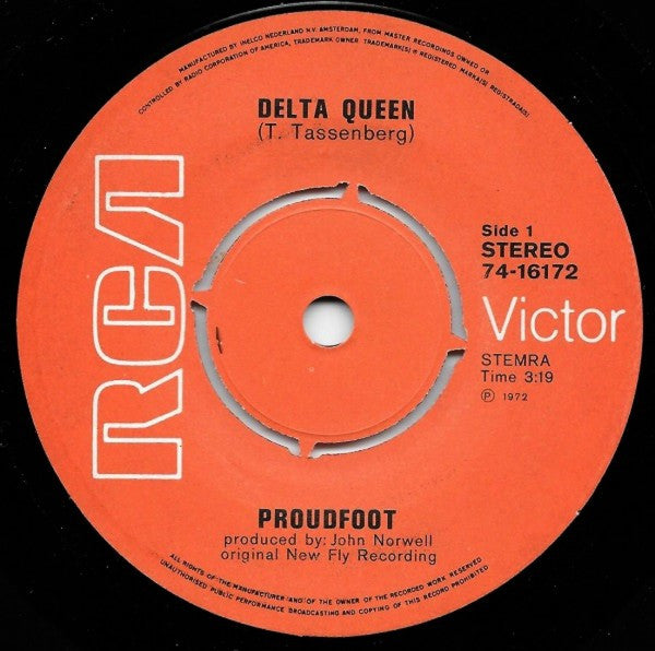 Proudfoot : Delta Queen / Delta Blues (7", Single)