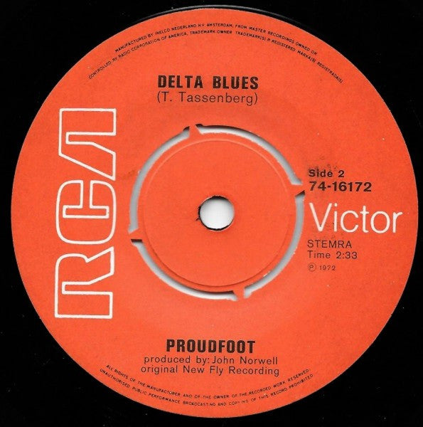 Proudfoot : Delta Queen / Delta Blues (7", Single)