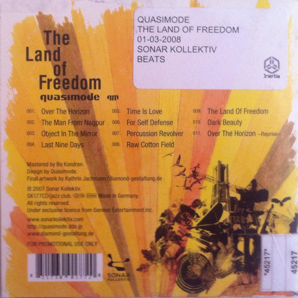 Quasimode : The Land Of Freedom (CD, Album, Promo, Car)