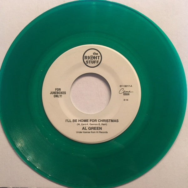 Al Green : I'll Be Home For Christmas (7", Jukebox, Gre)