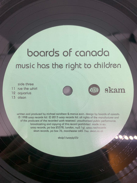 Buy Boards Of Canada : Music Has The Right To Children (2xLP, Album, RE ...