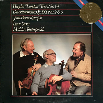 Joseph Haydn, Jean-Pierre Rampal, Isaac Stern, Mstislav Rostropovich : Trios / Divertissements (LP, Album)