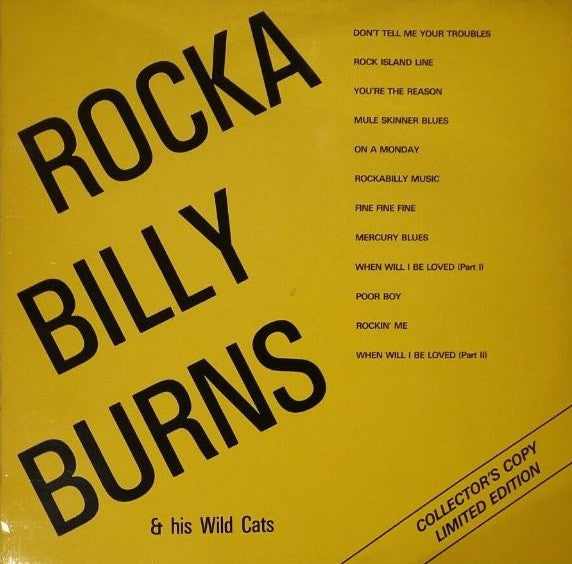 Buy Rocka Billy Burns & His Wild Cats : Rocka Billy Burns & His Wild ...